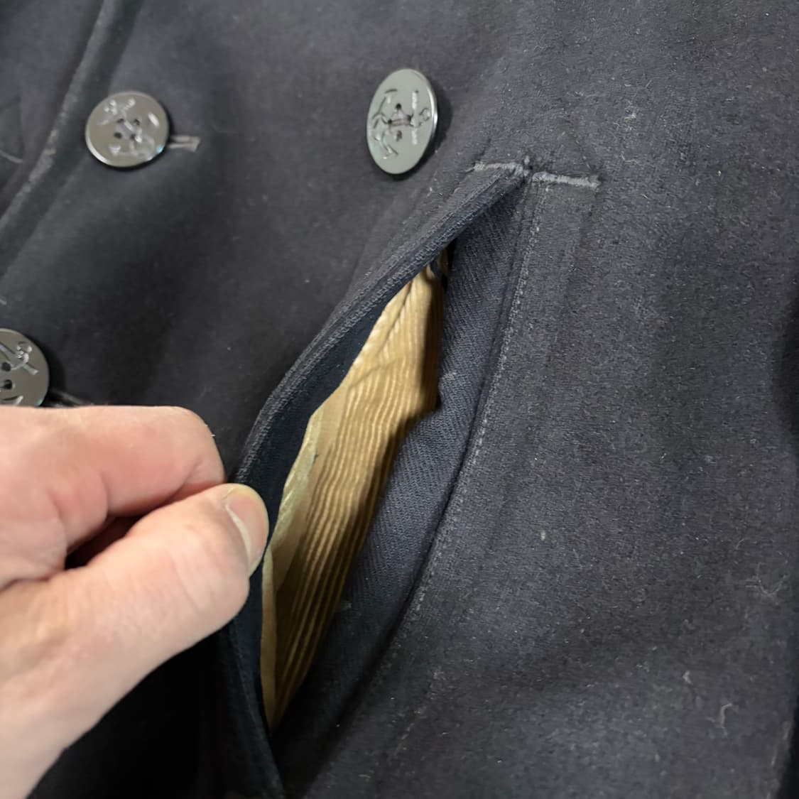 [OG]40’s WW2 USN 피코트 동일 사용자 모자 세트 상품이미지4