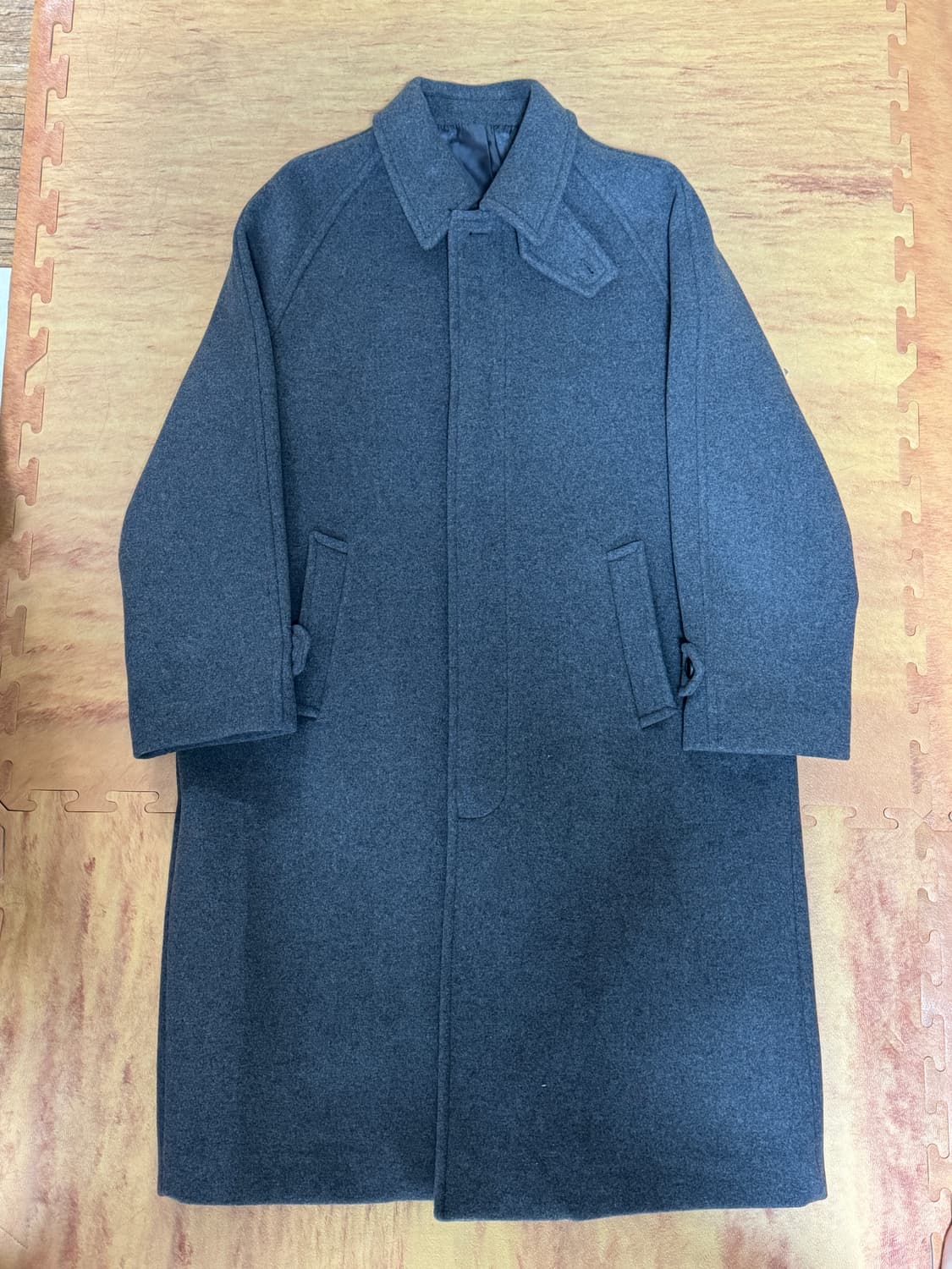 캐시미어 블렌드 오버사이즈 발마칸 코트 [미디엄 그레이] XL 상품이미지3