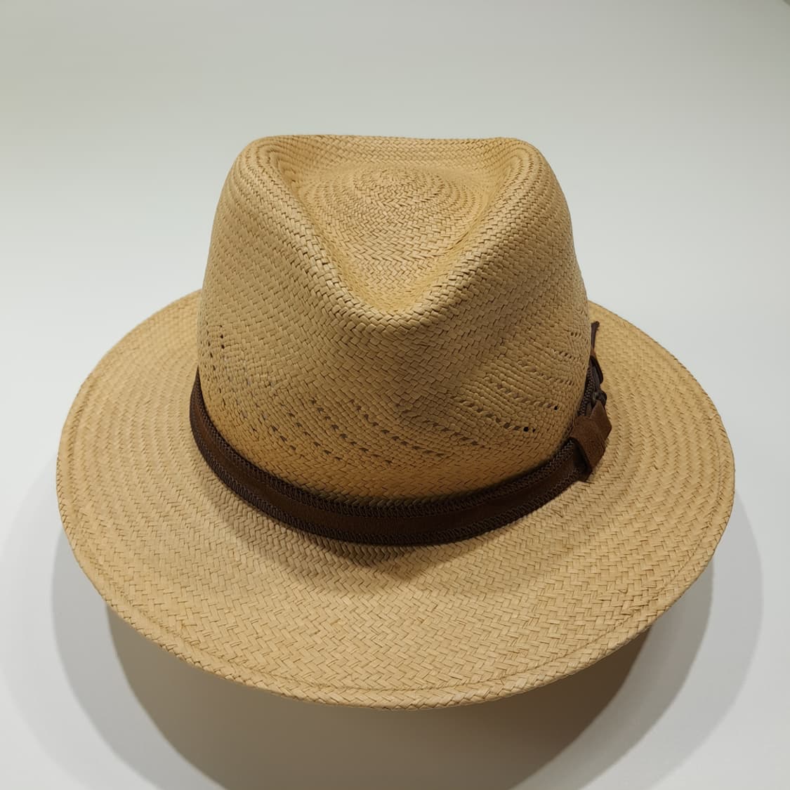 CL820 빈티밀라 독일판 파나마 스트랩 베이지 페도라 모자 상품이미지3