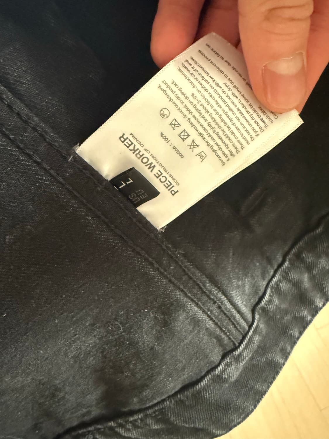 피스워커 블랙 데님 자켓 L 상품이미지2