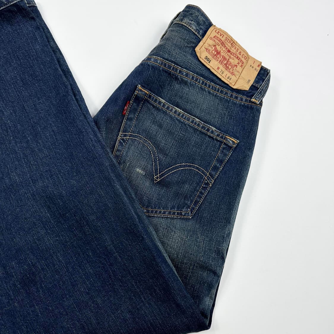 리바이스 501 오리지널 워싱 데님 팬츠 (30인치) 상품이미지1