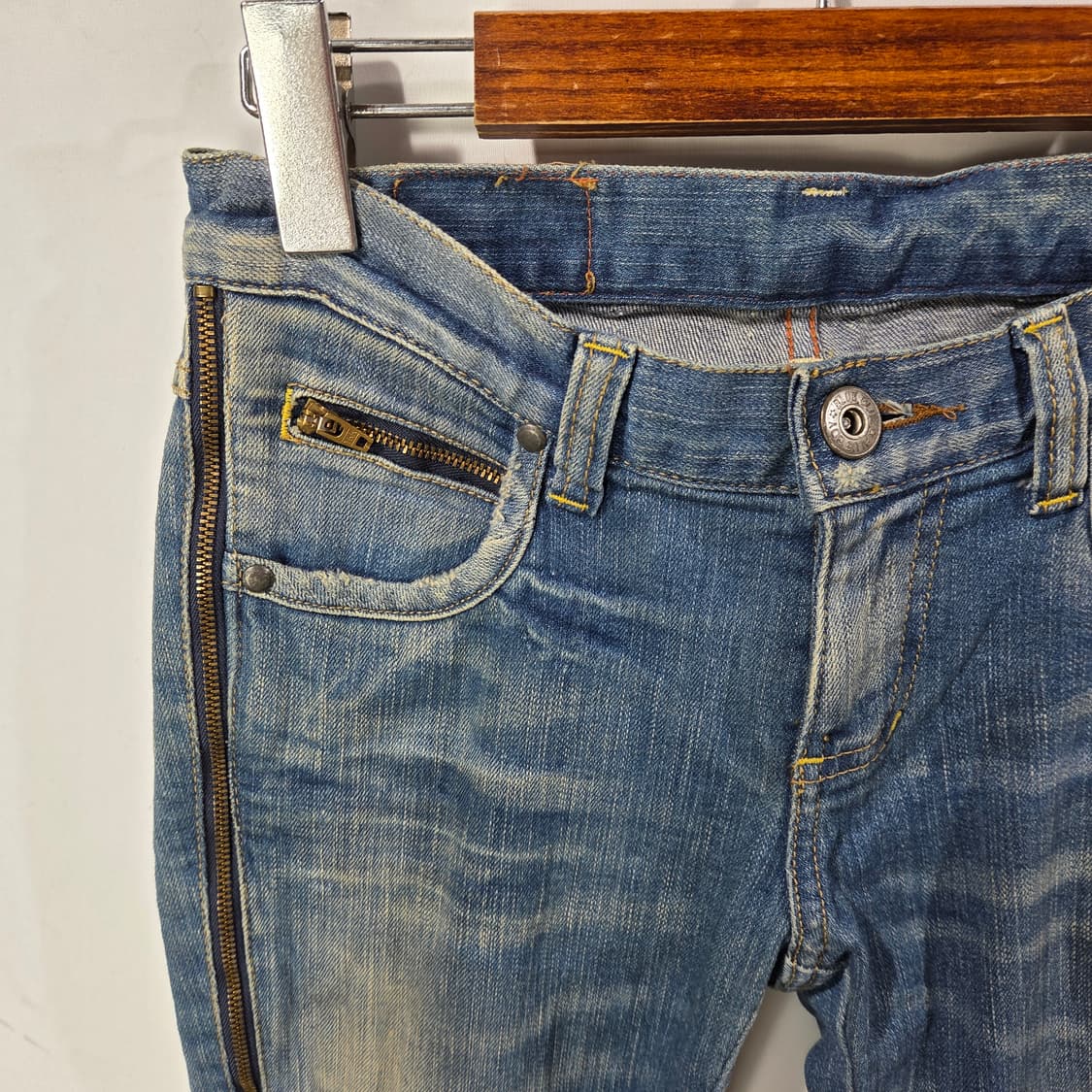 [Blue Blue Japan] 블루블루 재팬 워싱 슬림진 상품이미지3