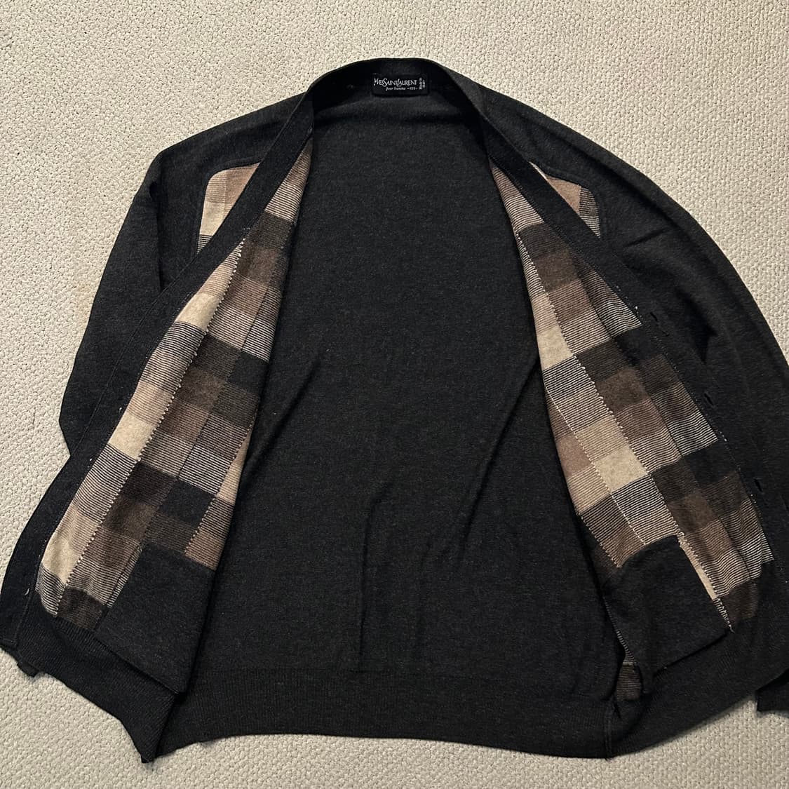 90s 입생로랑 캐시미어 가디건 상품이미지6