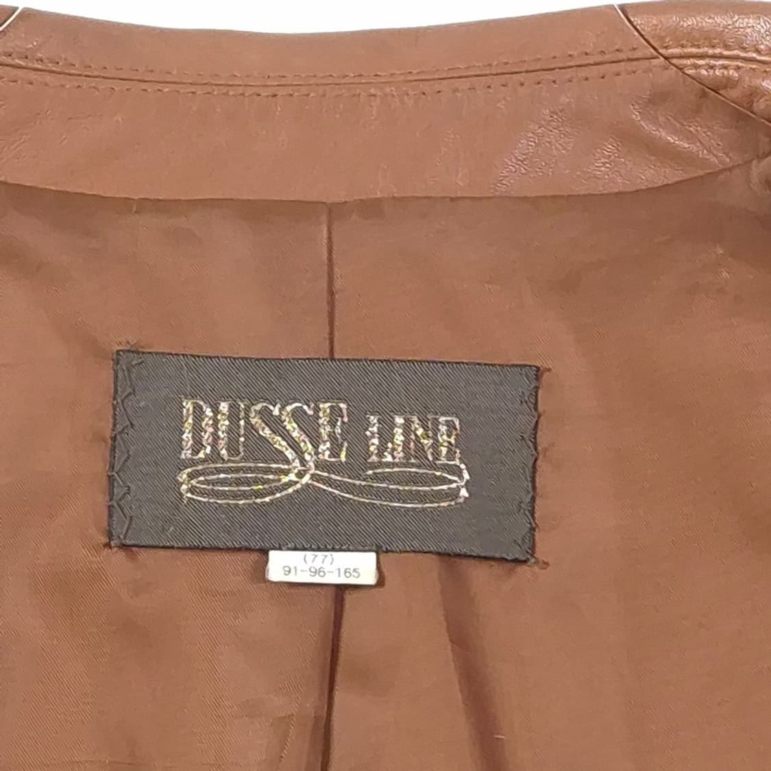 DUSSE LINE 리얼 램스킨 싱글 가죽 자켓 브라운 77 상품이미지6