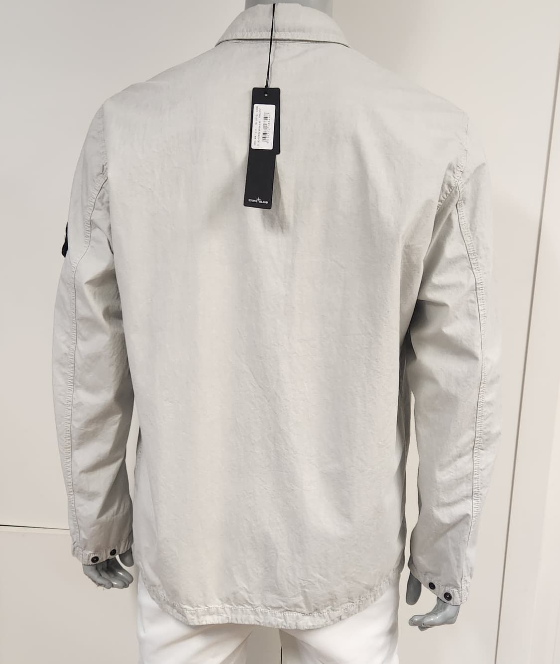 스톤아일랜드 새상품 올드이펙트 오버셔츠 22FW 라이트 그레이 XL 상품이미지5