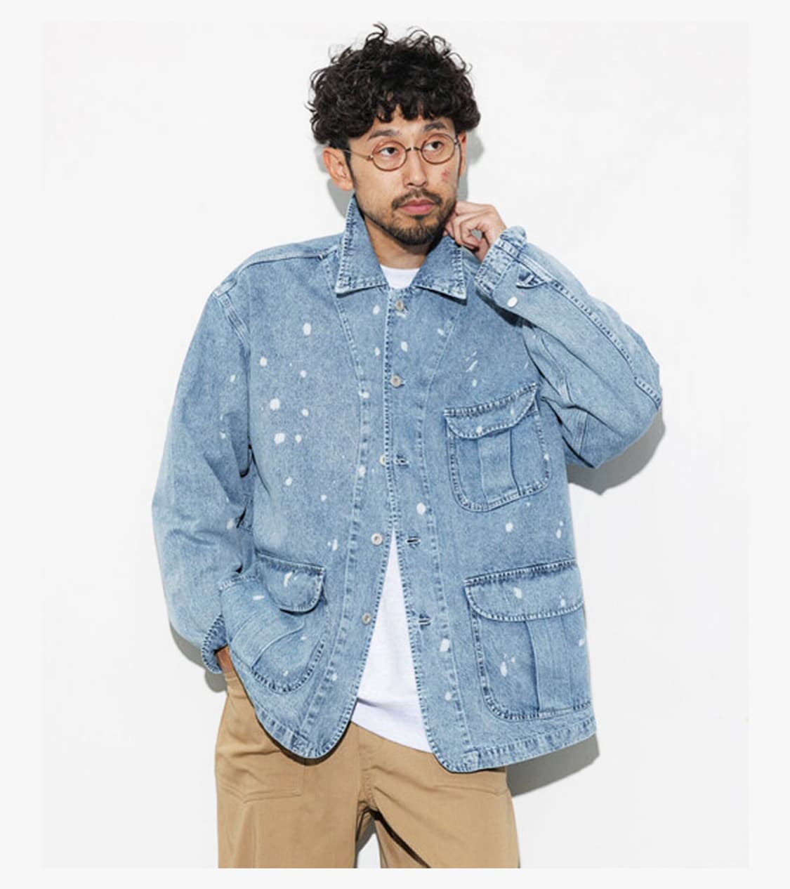 HINSON - 25SS PAINT DENIM COVERALL JK 상품이미지3