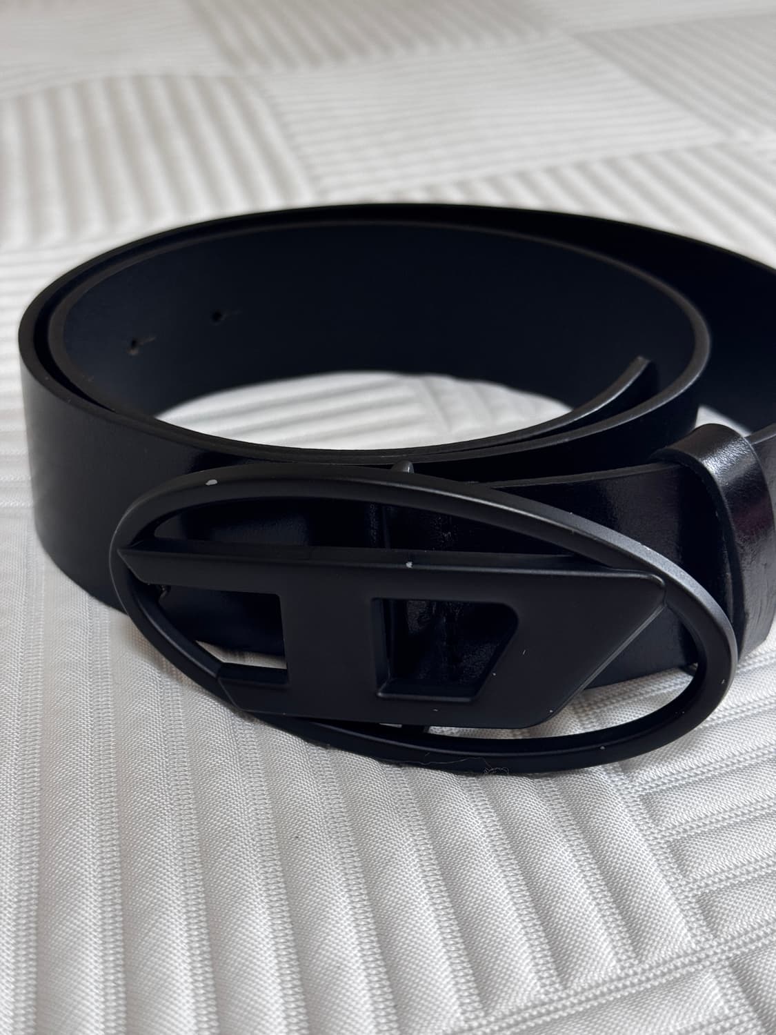 디젤 B-1DR 레더 벨트 토날 D 버클 블랙 (80) 상품이미지2