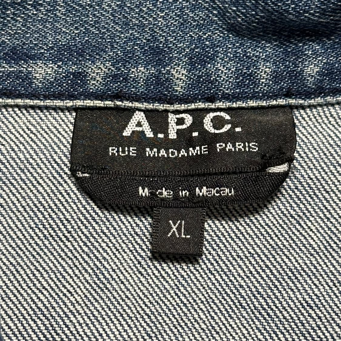 XL APC 워시드 데님자켓 상품이미지4