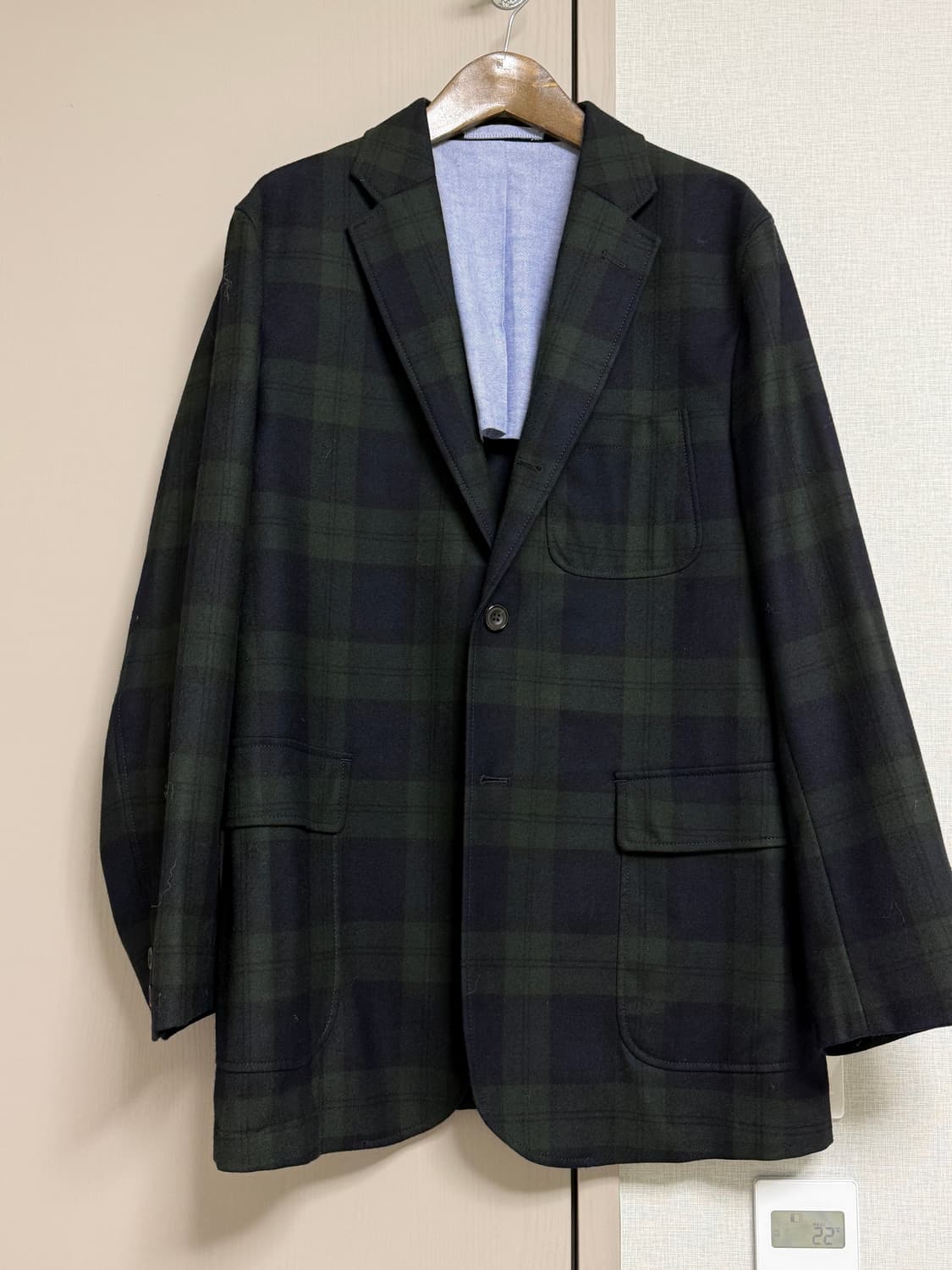 빔즈플러스 블랙와치 블레이저 L 상품이미지1