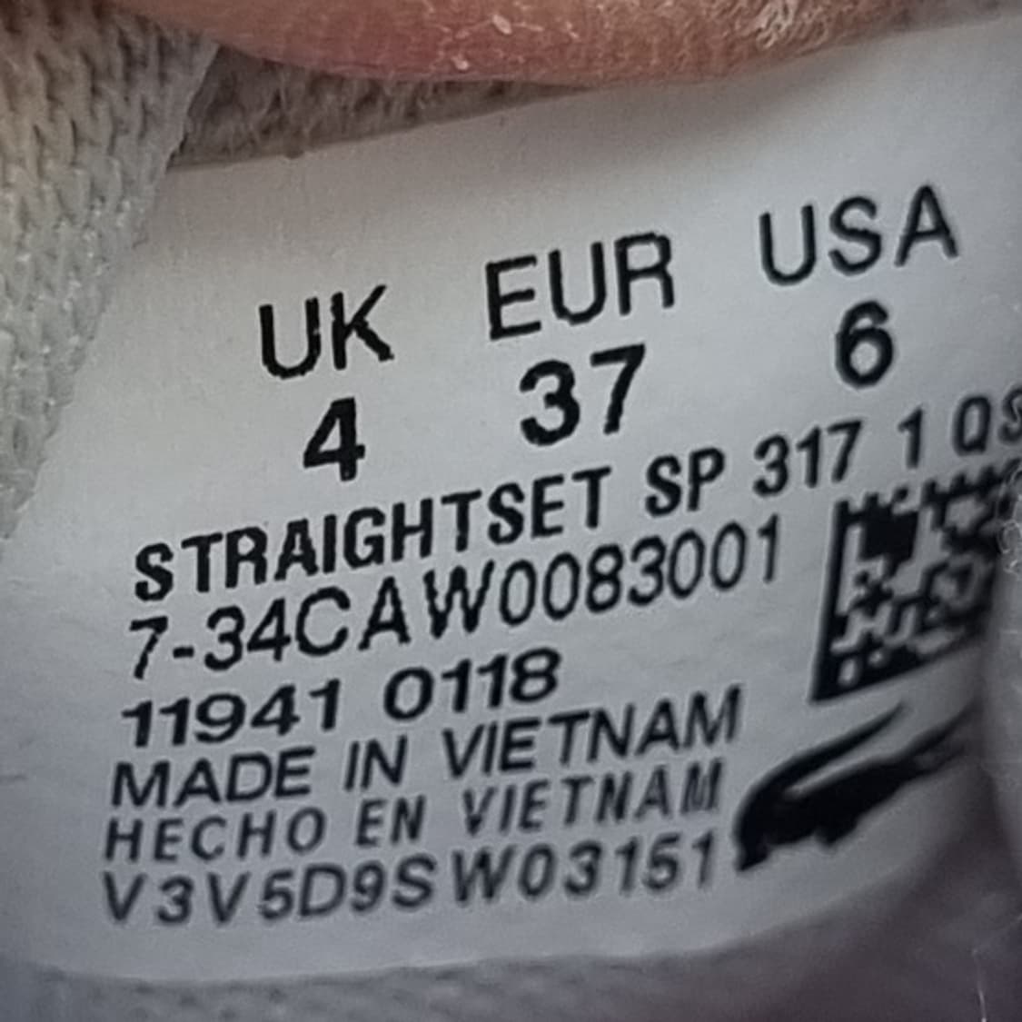 라코스테 스트레이트셋 스니커즈 37 230 상품이미지6