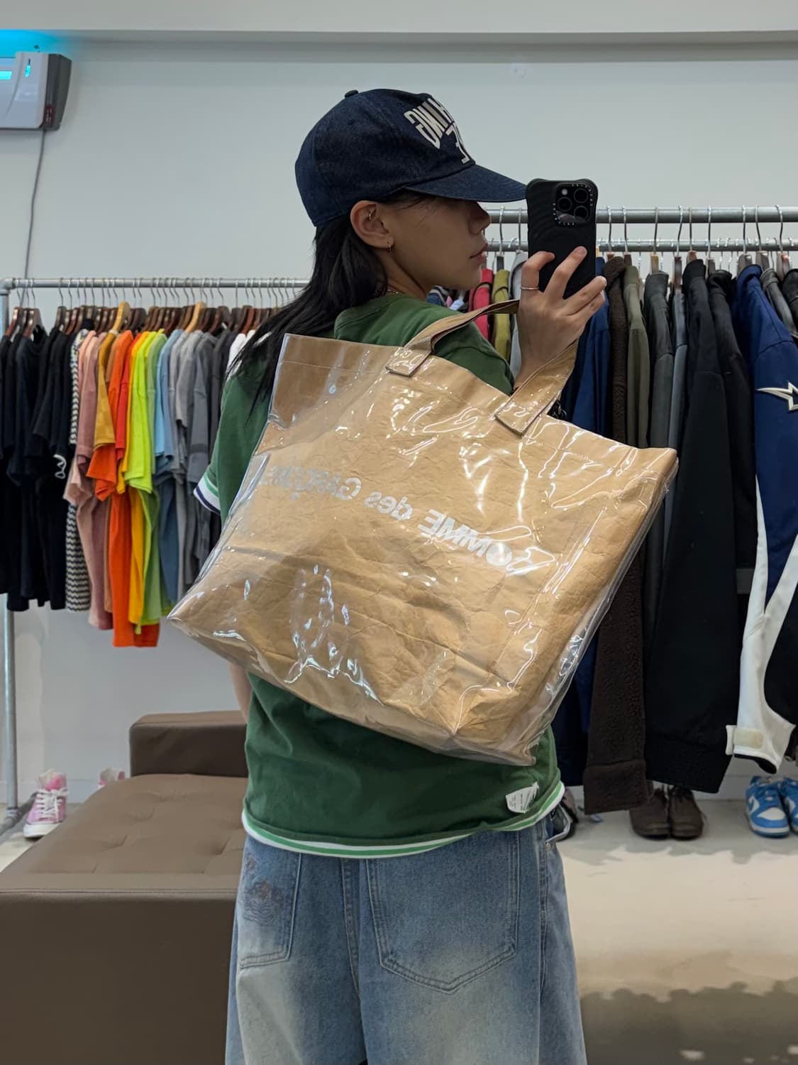 꼼데가르송 PVC 페이퍼 토트백 상품이미지7