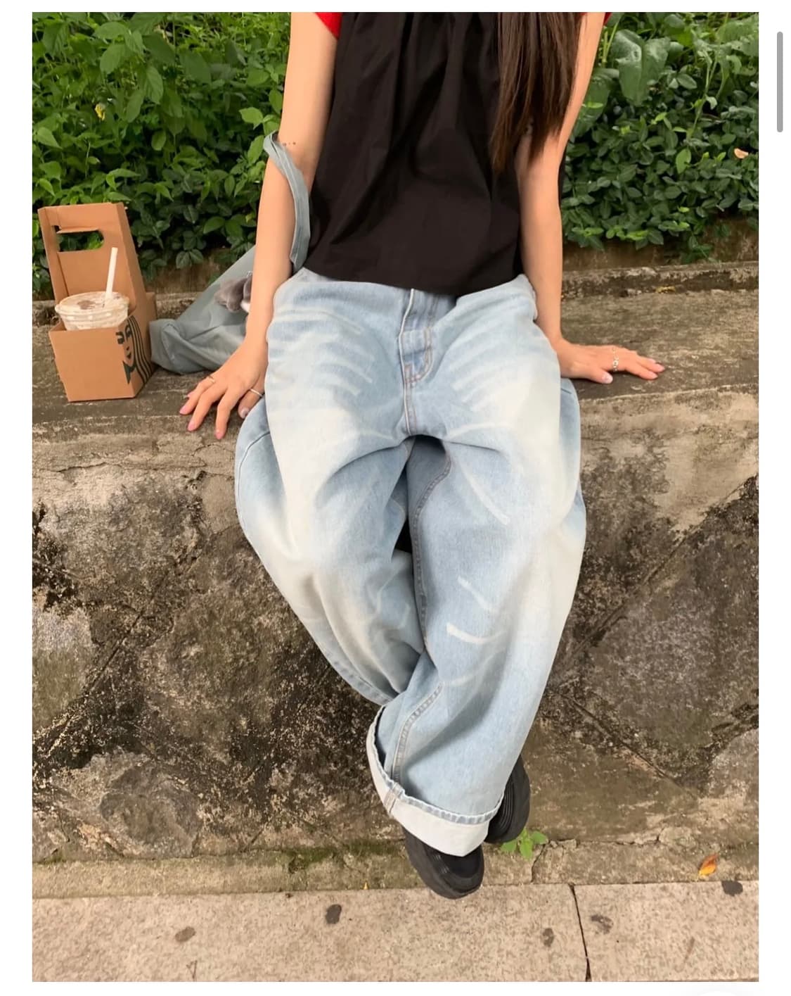 amilt 아밀트 머스트 벌룬 와이드데님팬츠 light blue 상품이미지1