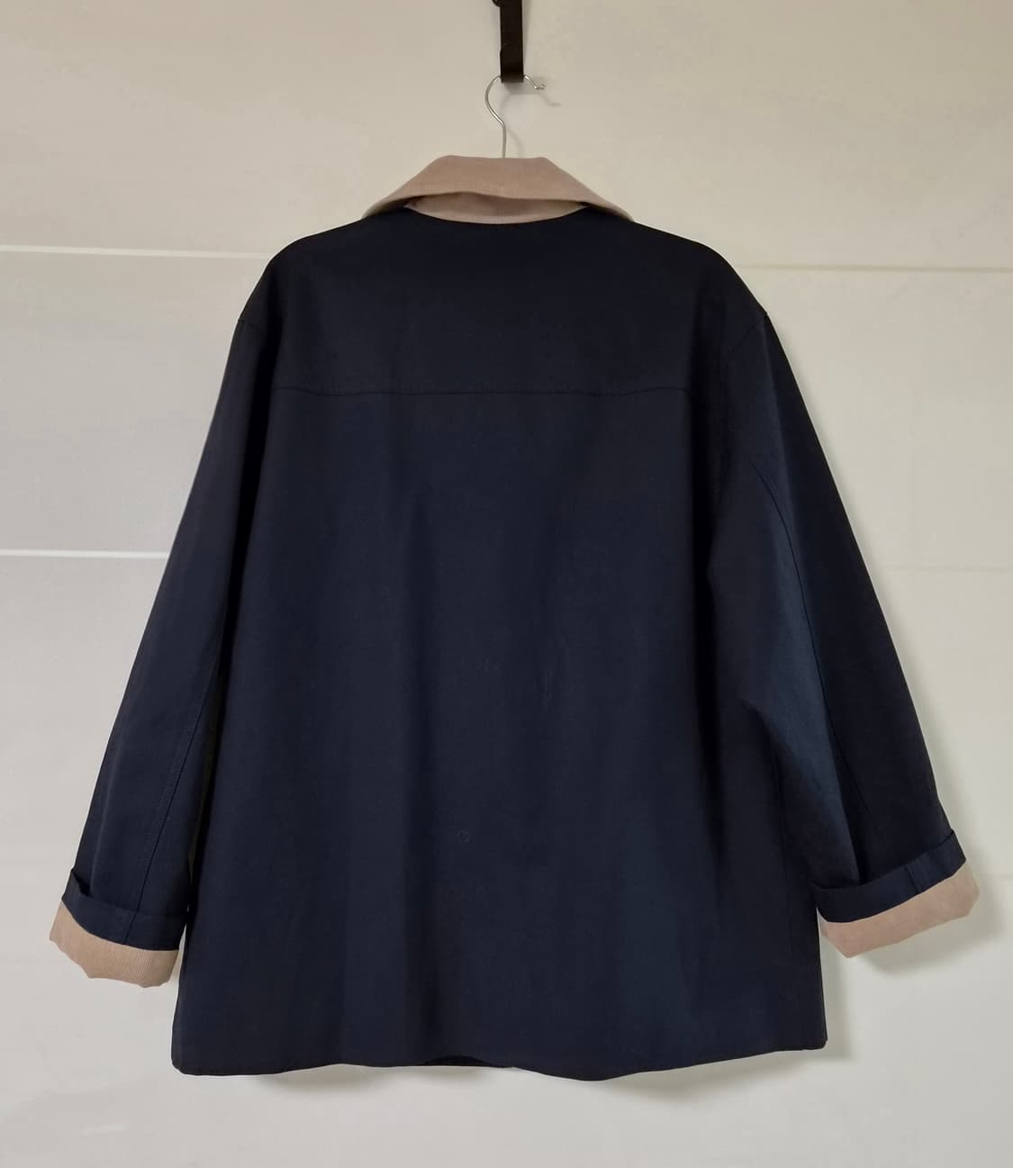 틸아이다이 배색카라자켓 네이비 상품이미지10