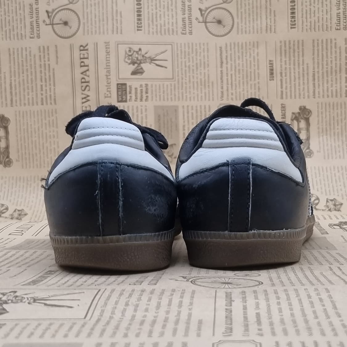 아디다스 삼바 블랙 레더 스니커즈245 상품이미지4