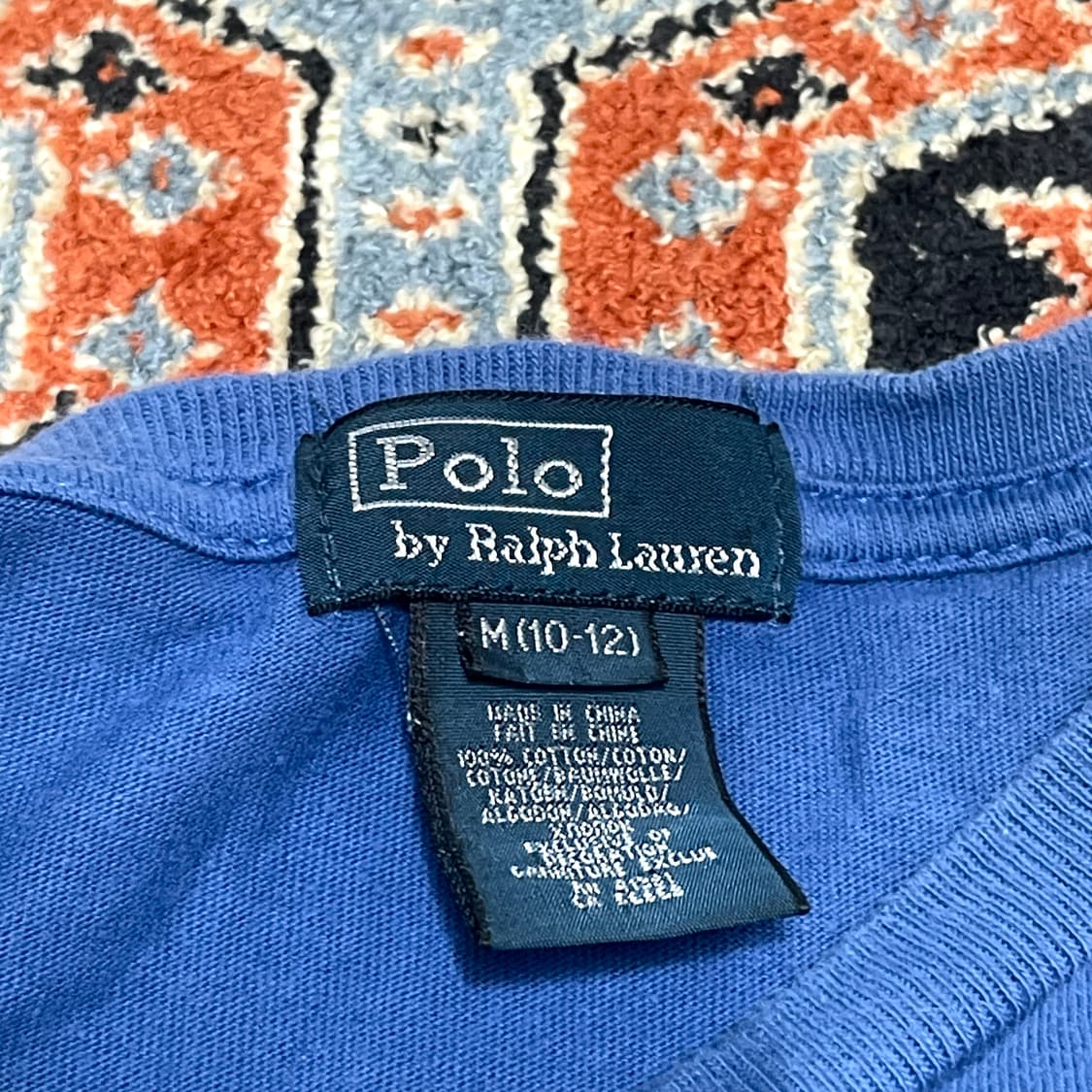 폴로랄프로렌 블루 반팔티셔츠 M(10-12) 상품이미지4