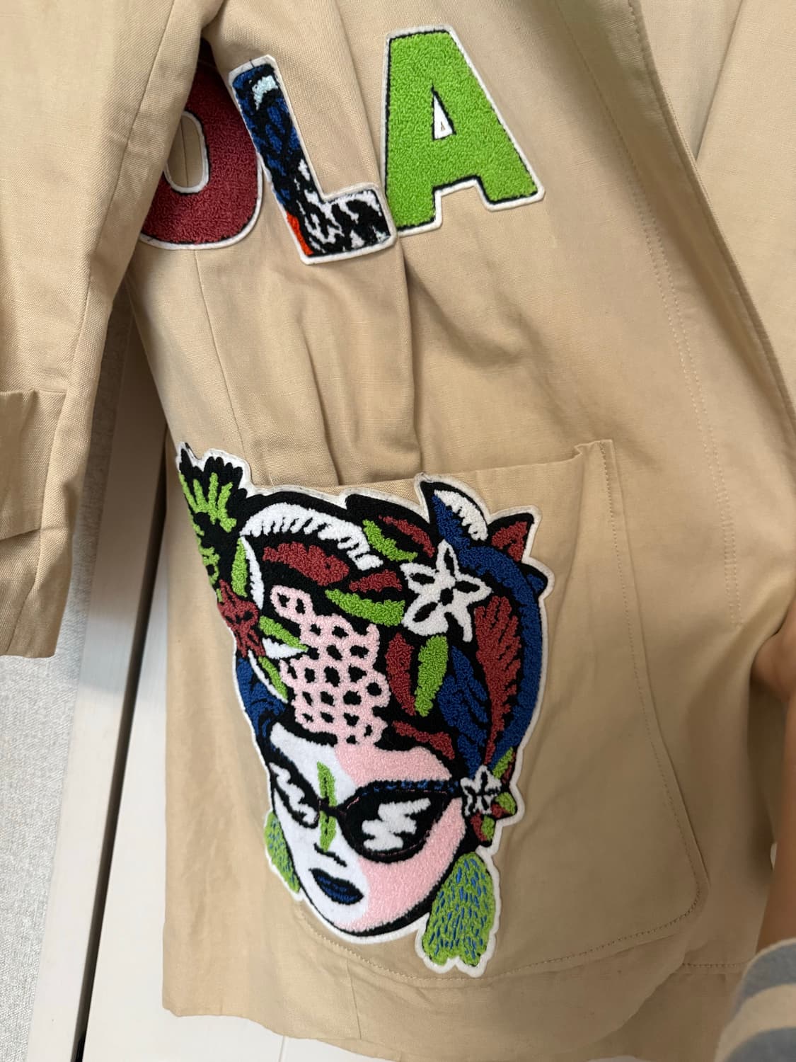 빔바이롤라 패치 워크 트랜치 자켓 상품이미지4