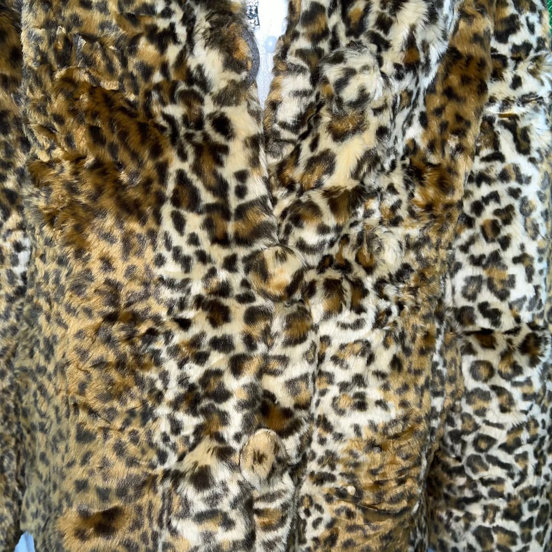 갸루 퍼 코트 호피 상품이미지3