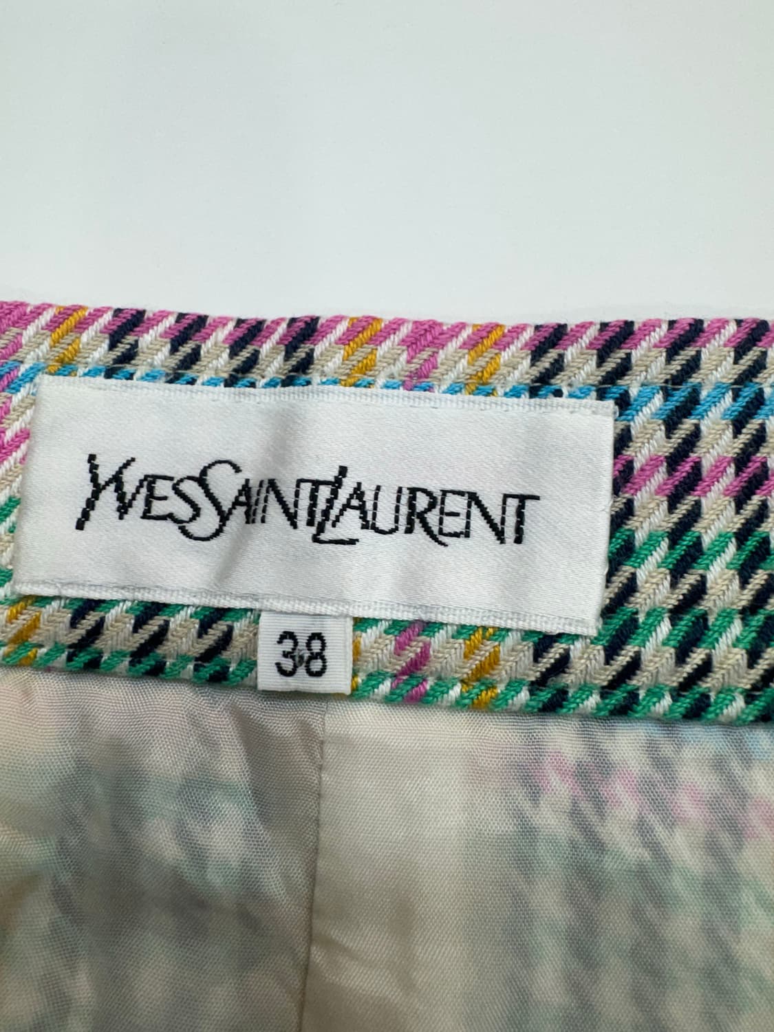 입생로랑(YSL) 빈티지 체크 스커트 상품이미지6
