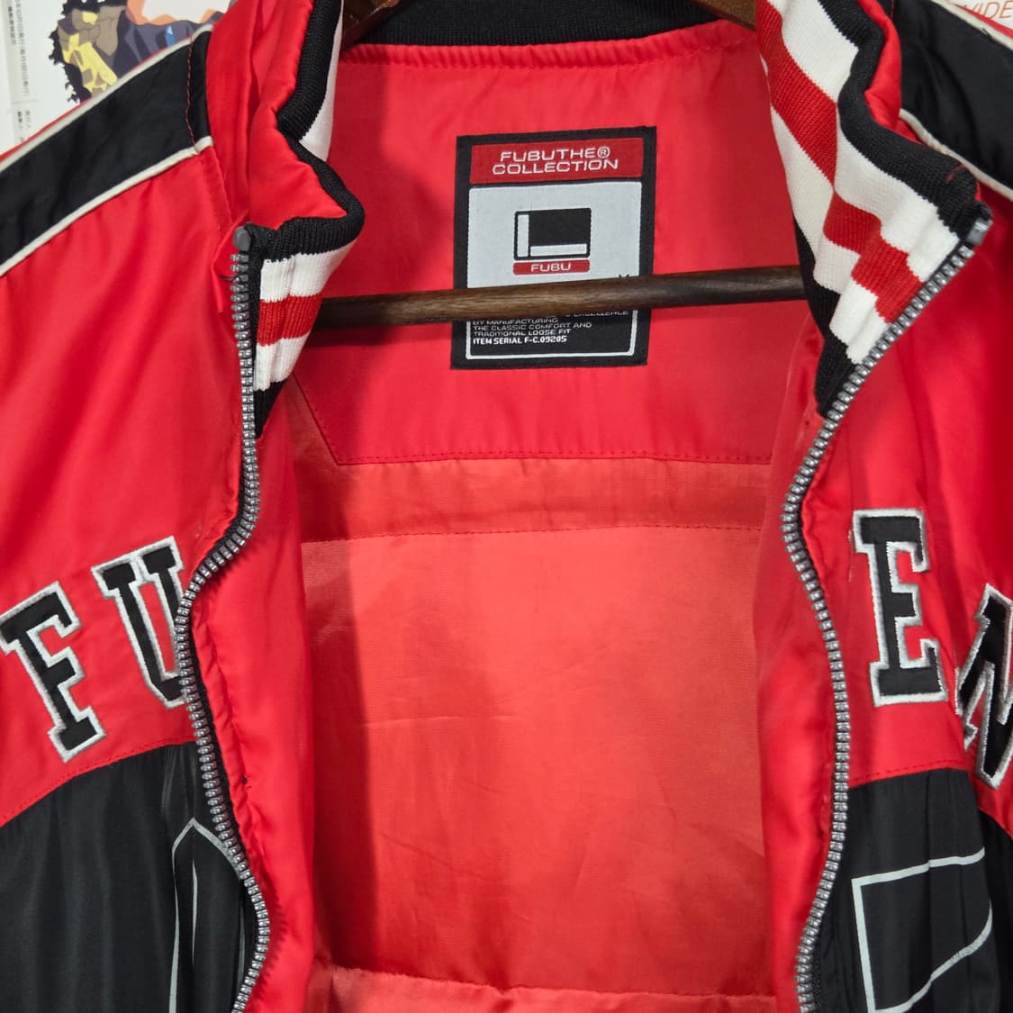 후부 올드스쿨 블랙앤레드 덕다운 레이싱 패딩 상품이미지9