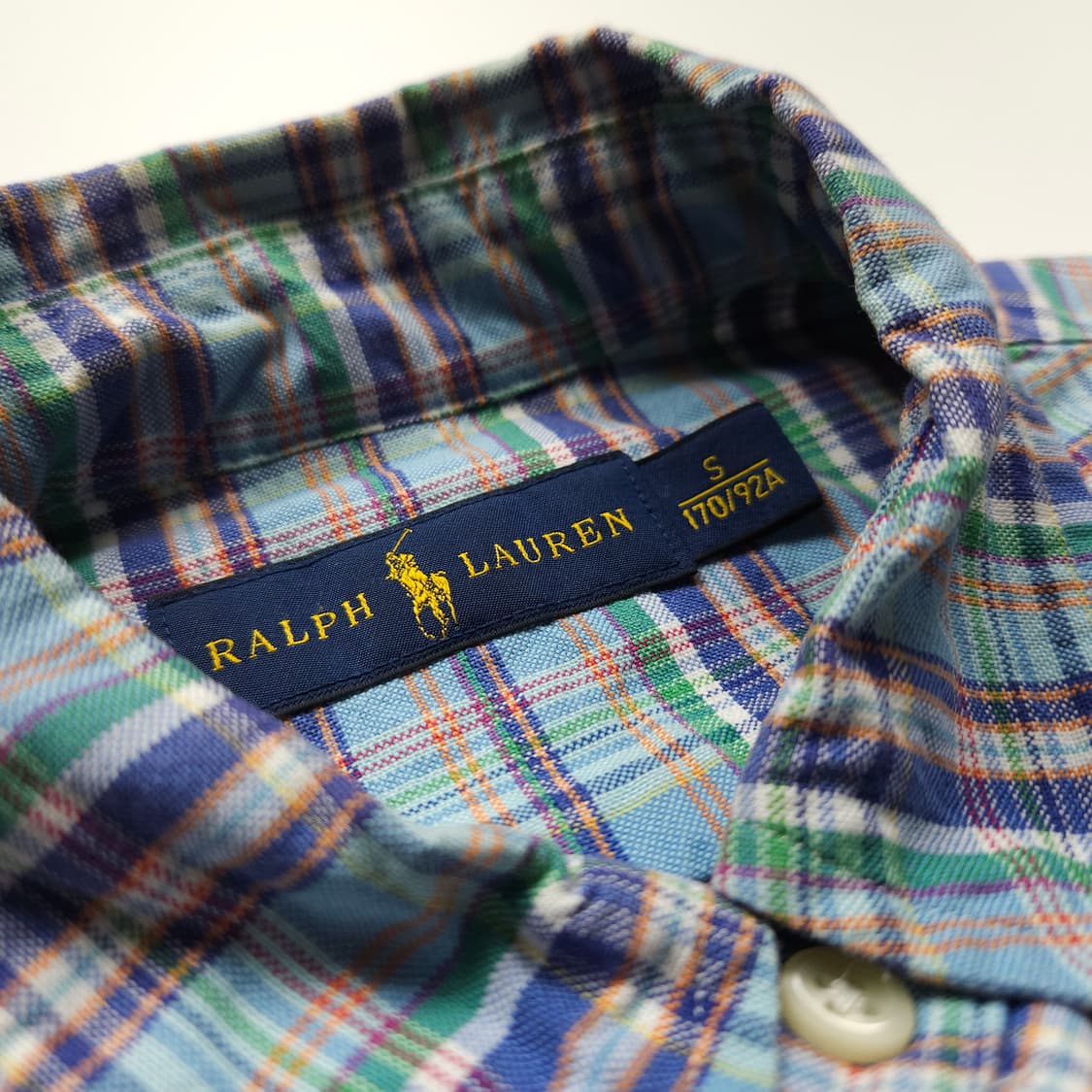 폴로 랄프로렌 신형 포니 글랜체크 옥스포드 셔츠 (M) 상품이미지6