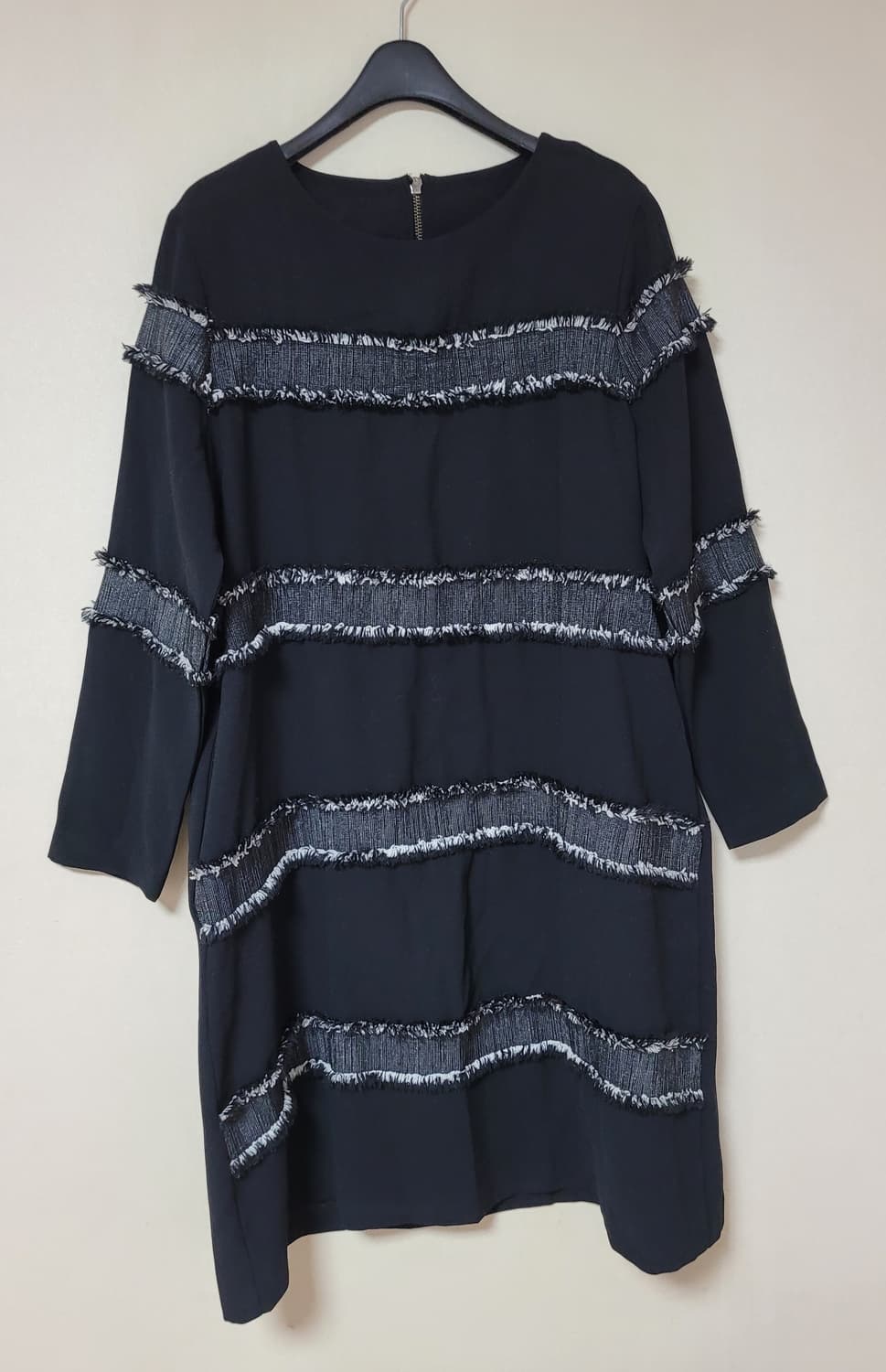 블랙 미디 원피스 상품이미지2