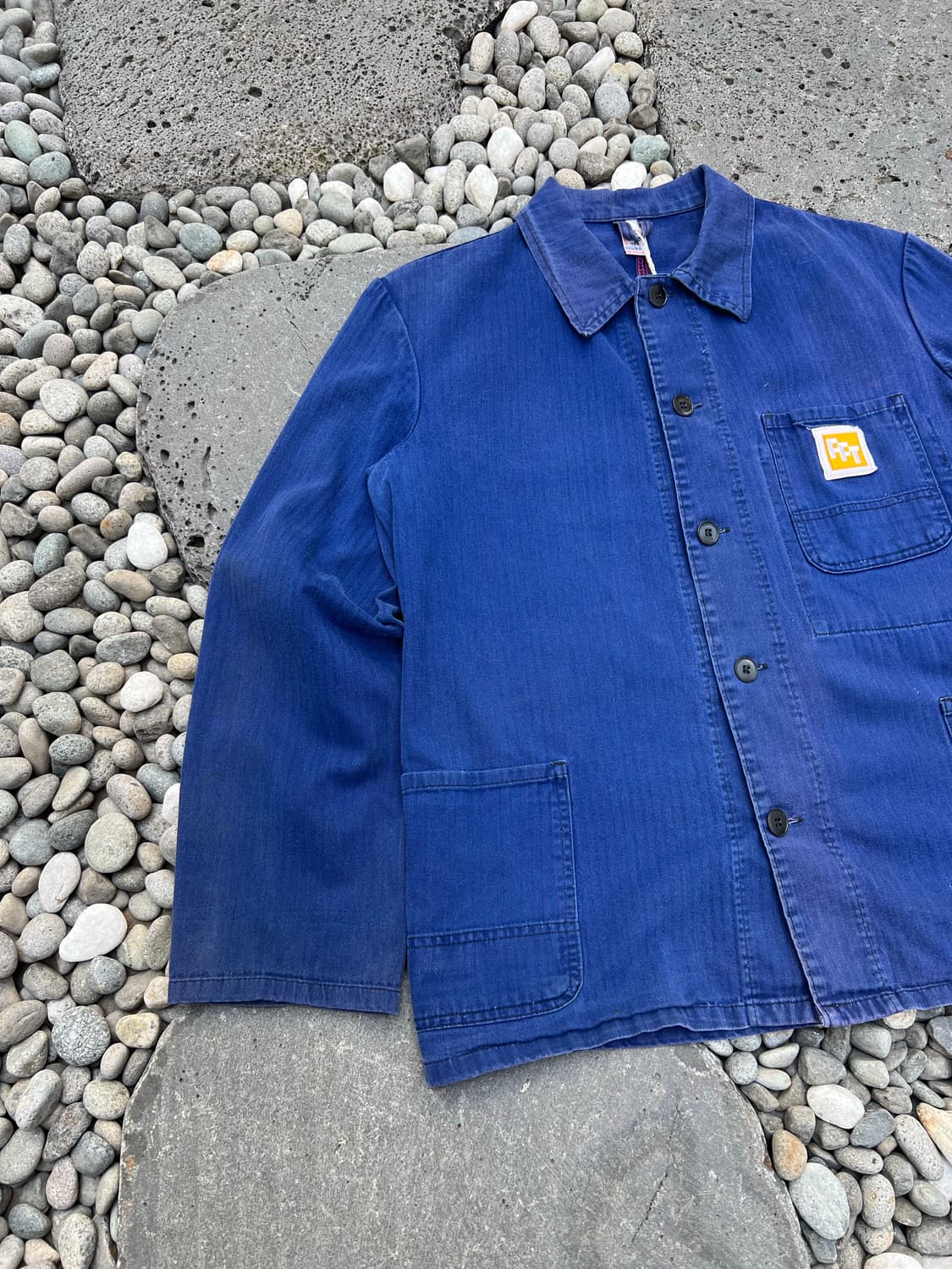 HARD FADED OLD VINTAGE HBT 헤링본트윌 프렌치워크자켓 상품이미지4