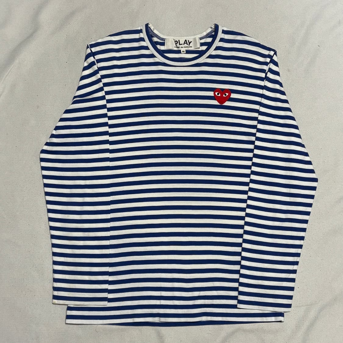 M 꼼데가르송 블루 스프라이트 롱 슬리브 상품이미지2