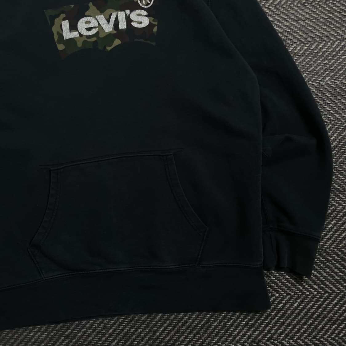 리바이스 밀리터리 로고 블랙 후드 티셔츠y 4236 상품이미지3