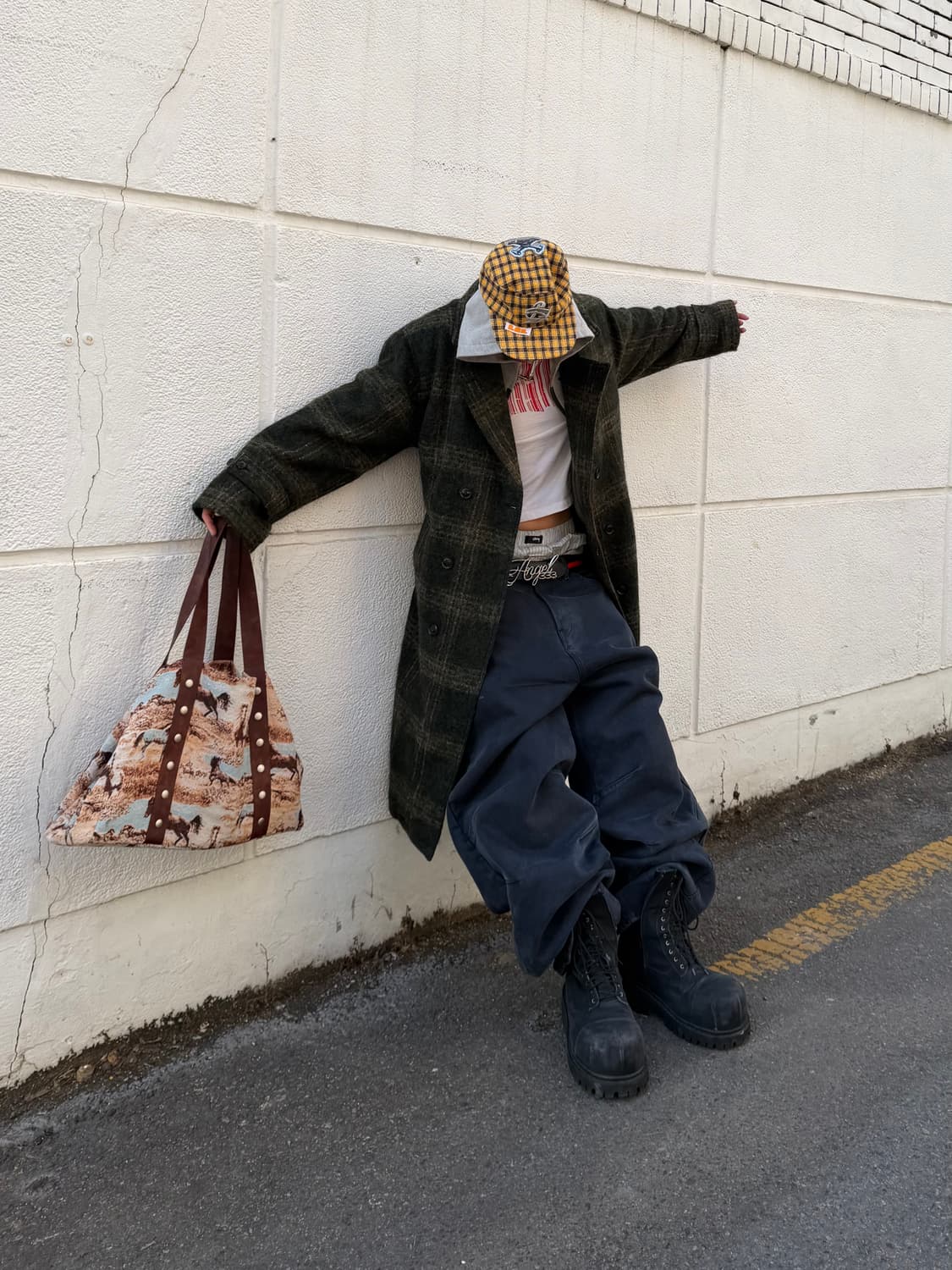 스투시 모헤어 코트 L 상품이미지1