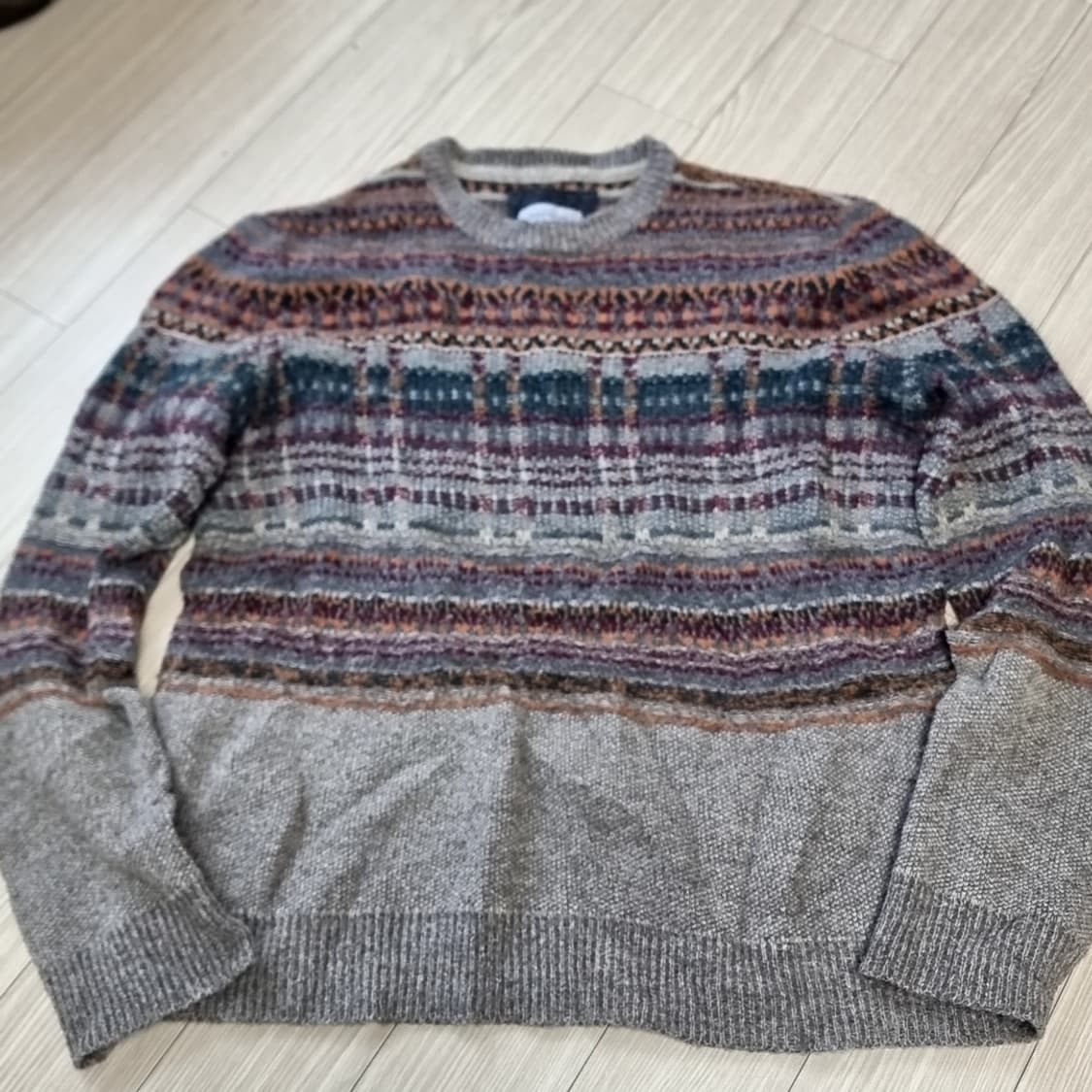 시리즈 빈티지 패턴 니트 스웨터(100) 상품이미지1