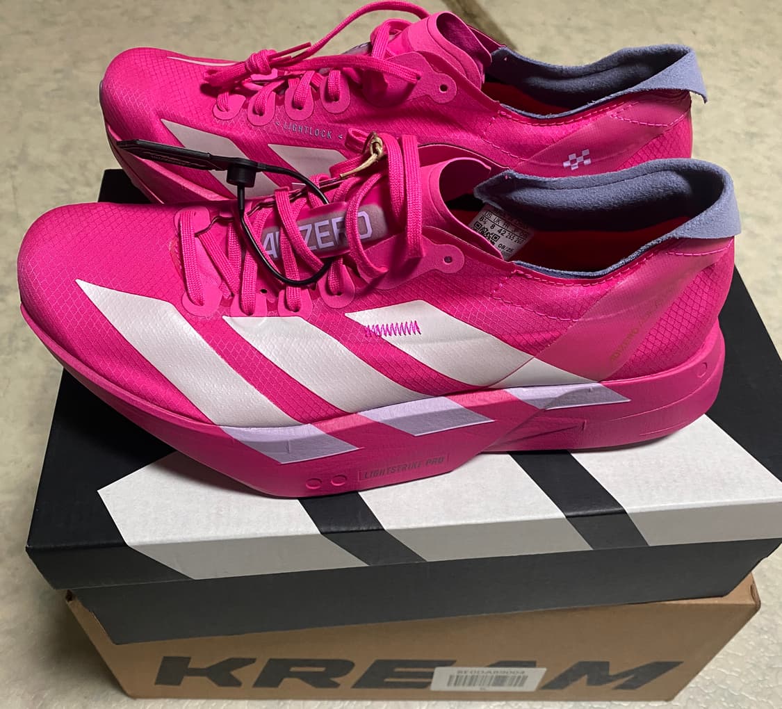 아디다스 아디제로 아디오스 프로4 핑크 265사이즈 새상품 상품이미지2
