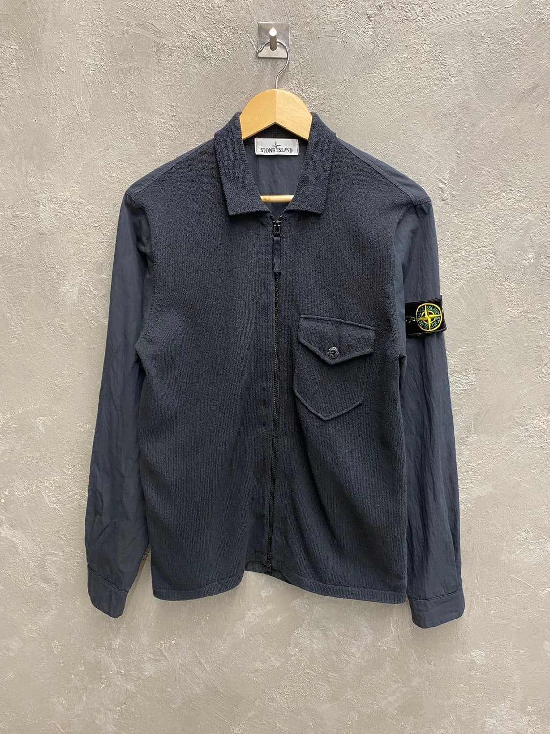 [M] Stone Island 스톤아일랜드 니트 셔츠 집업 자켓 상품이미지2