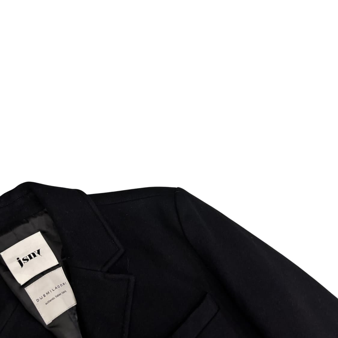 JSNY 블랙 캐시미어 울 코트 상품이미지3