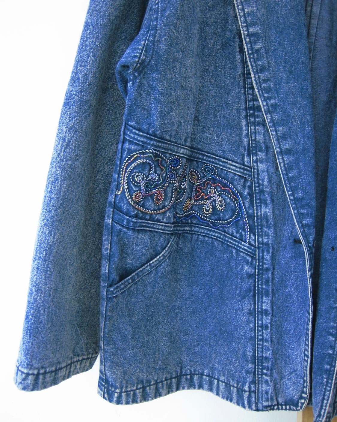 [Vintage] Embroidery Denim Jacket 상품이미지3