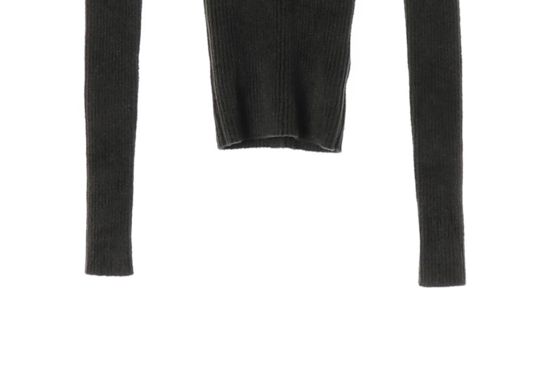 보테가베네타 리브 하이 넥 밀리터리 스웨터 견장 니트 다크그린 S
 상품이미지5