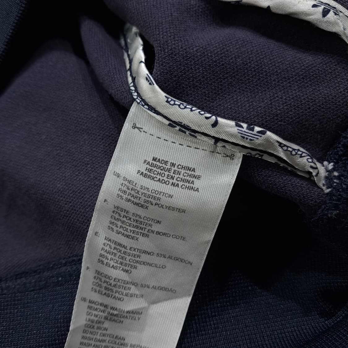 CL938 XL 아디다스x베스파 00s 코튼혼방 네이비 집업자켓 상품이미지7