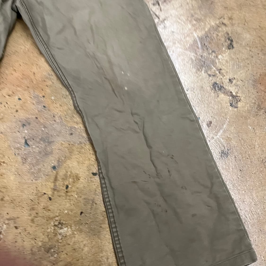 [정품] 랭글러 스트레이트핏 면바지 카키 b14 상품이미지8