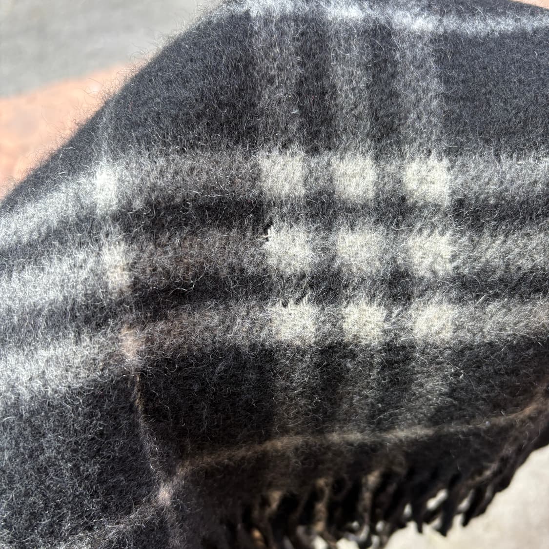 Ysaccs 요지야마모토 체크 캐시미어 머플러 목도리 상품이미지7