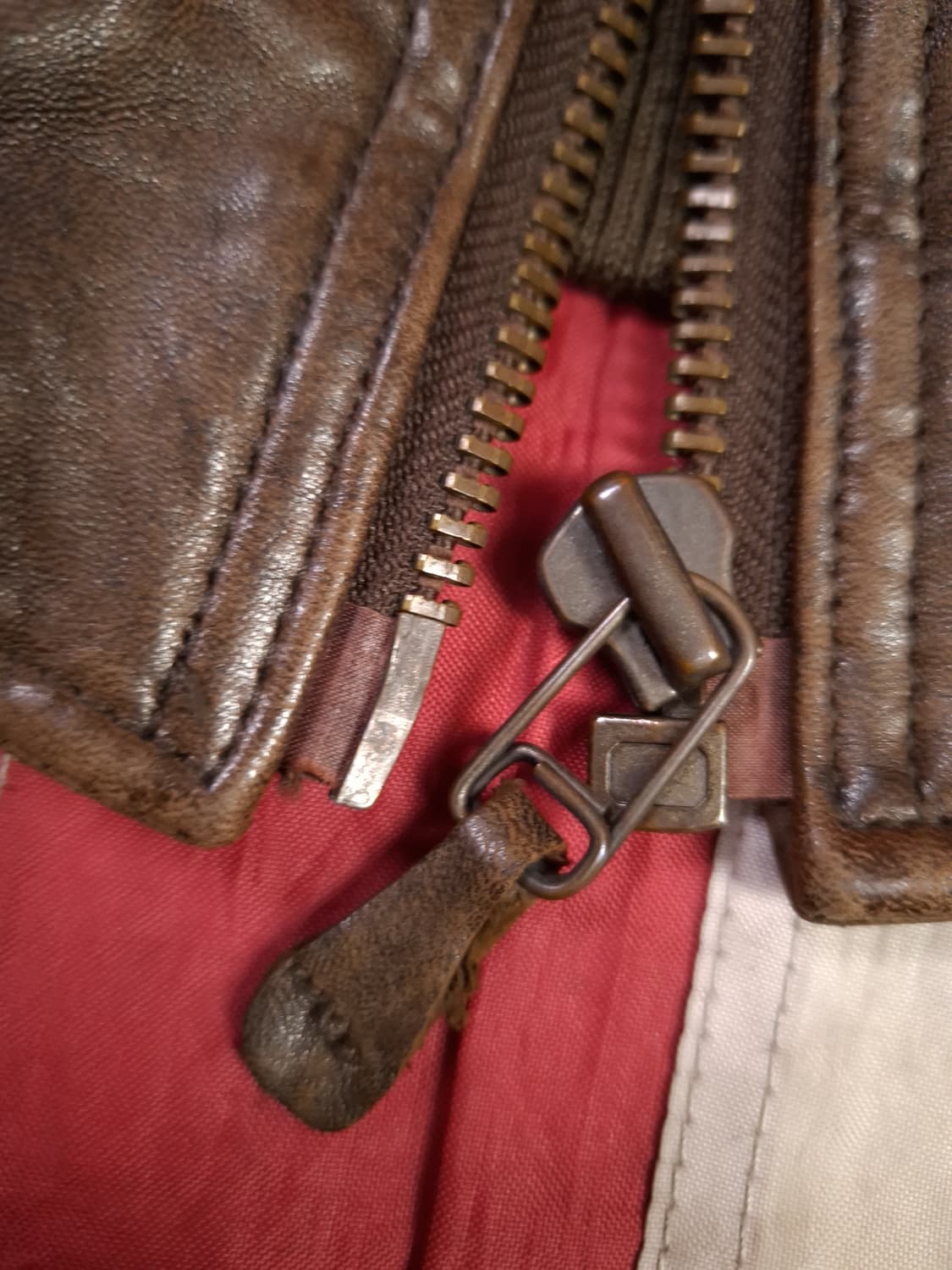 오리지날 90's 일본판 ROBO 밀리터리 리얼레더 항공점퍼 상품이미지6