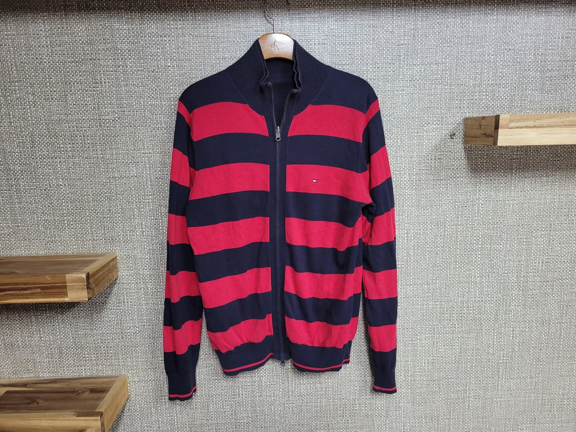 M 95사이즈 타미힐피거 양면 니트 집업 자켓 빈티지 아메카지  상품이미지4