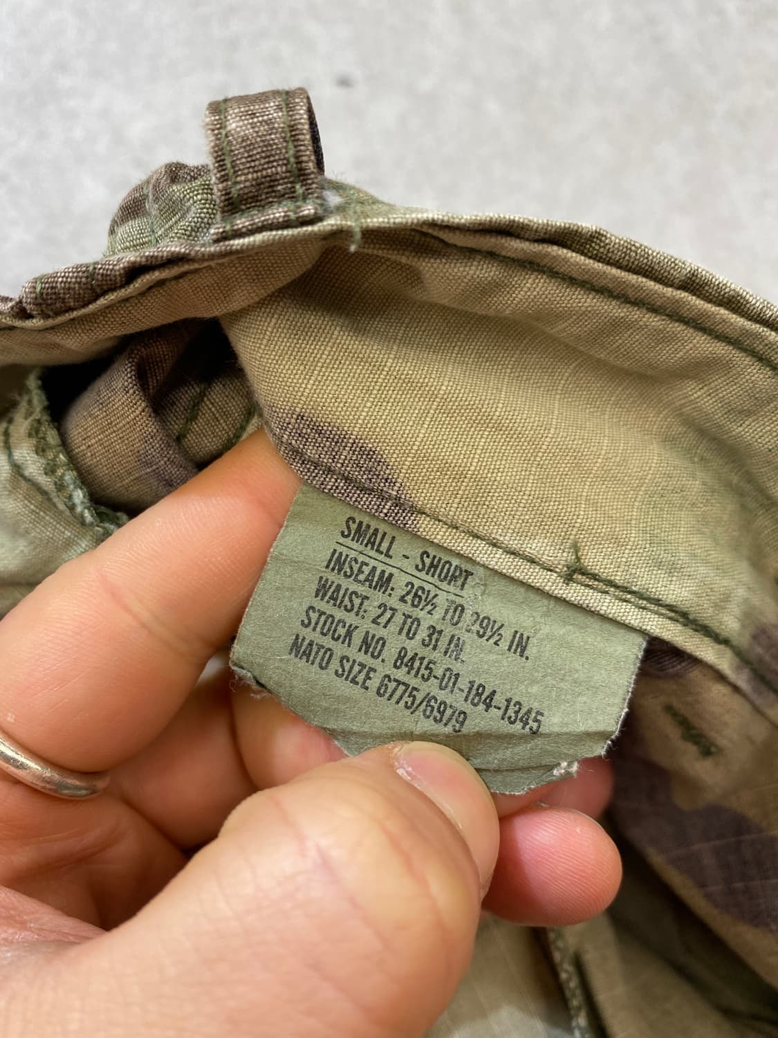 [S] 90s U.S.ARMY 미군 우드랜드 BDU 카고팬츠 상품이미지8