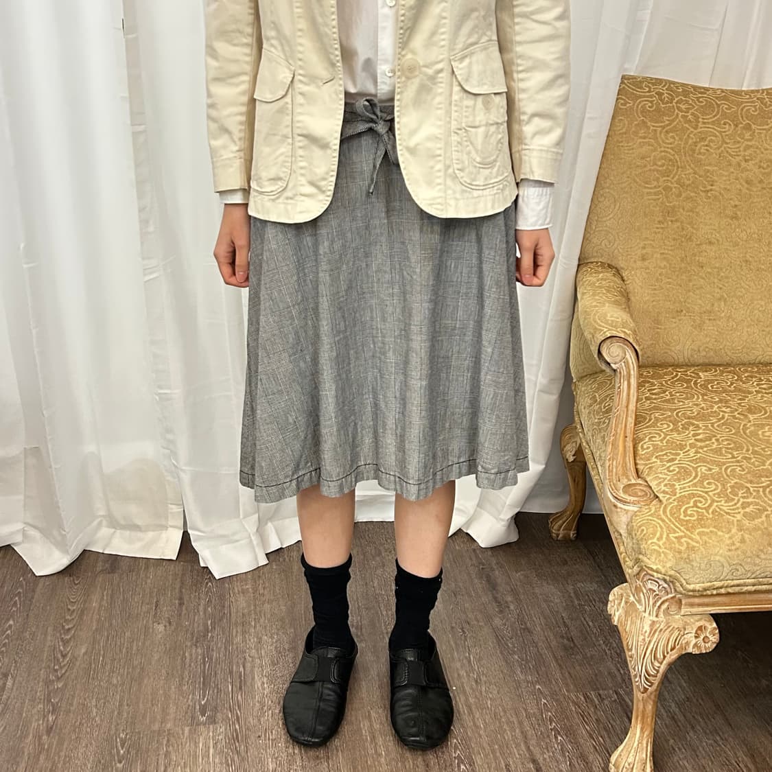 꼼 데 가르송 트리콧 ad2003 스트랩 스커트 상품이미지1