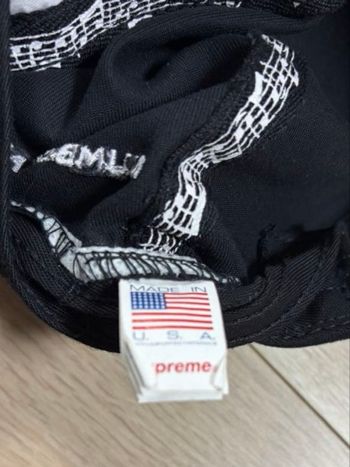 25FW 슈프림 X 넘버 나인 6-패널 블랙 상품이미지5