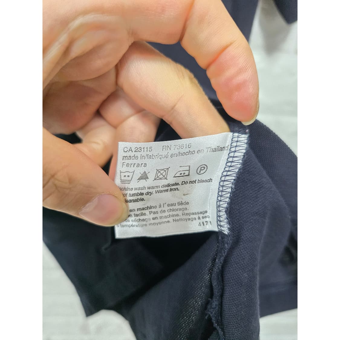 휴고보스 피마코튼 블랙 폴로 티 L 상품이미지3