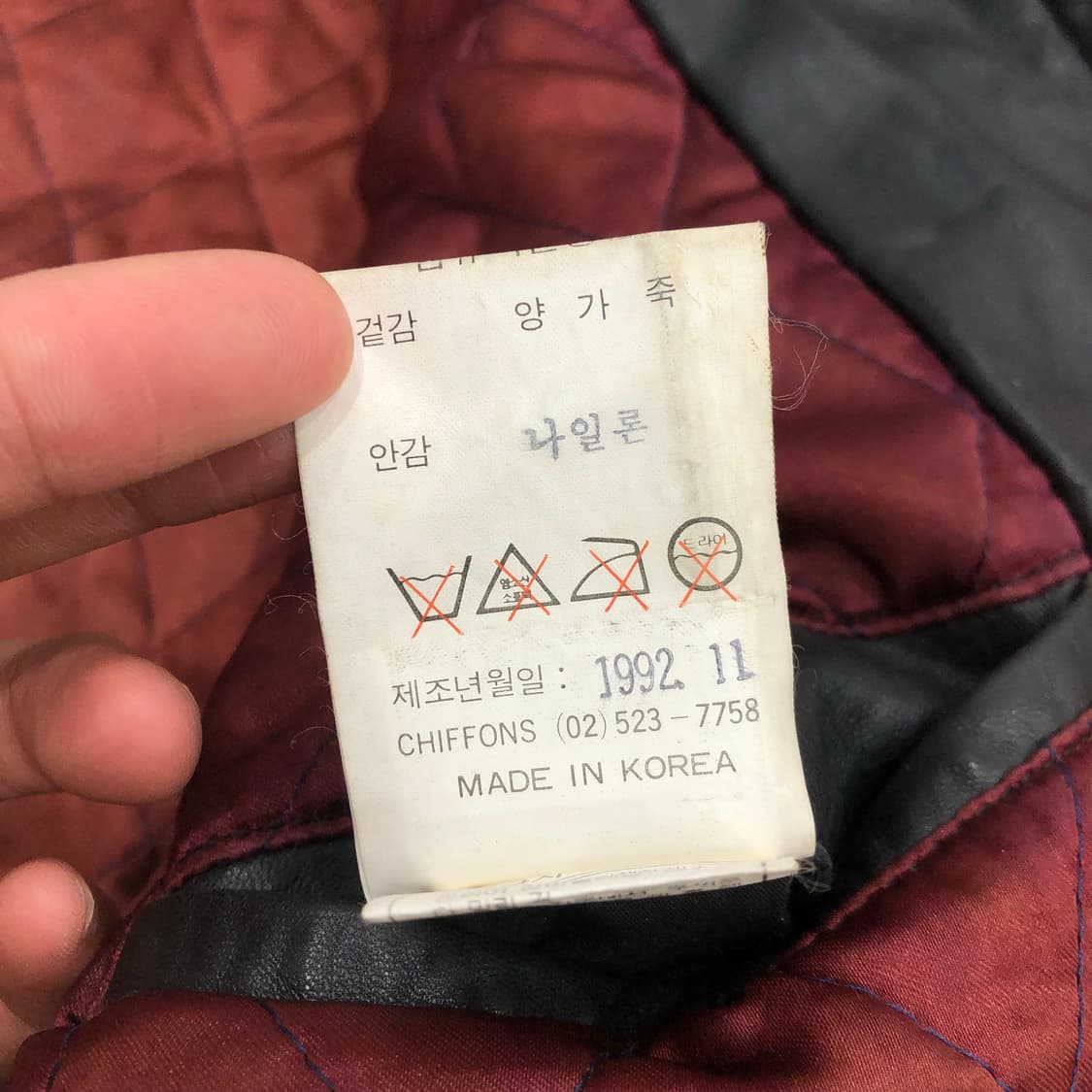 빈티지 양가죽 봄버 투웨이 레더 가죽 바이커 자켓  상품이미지9