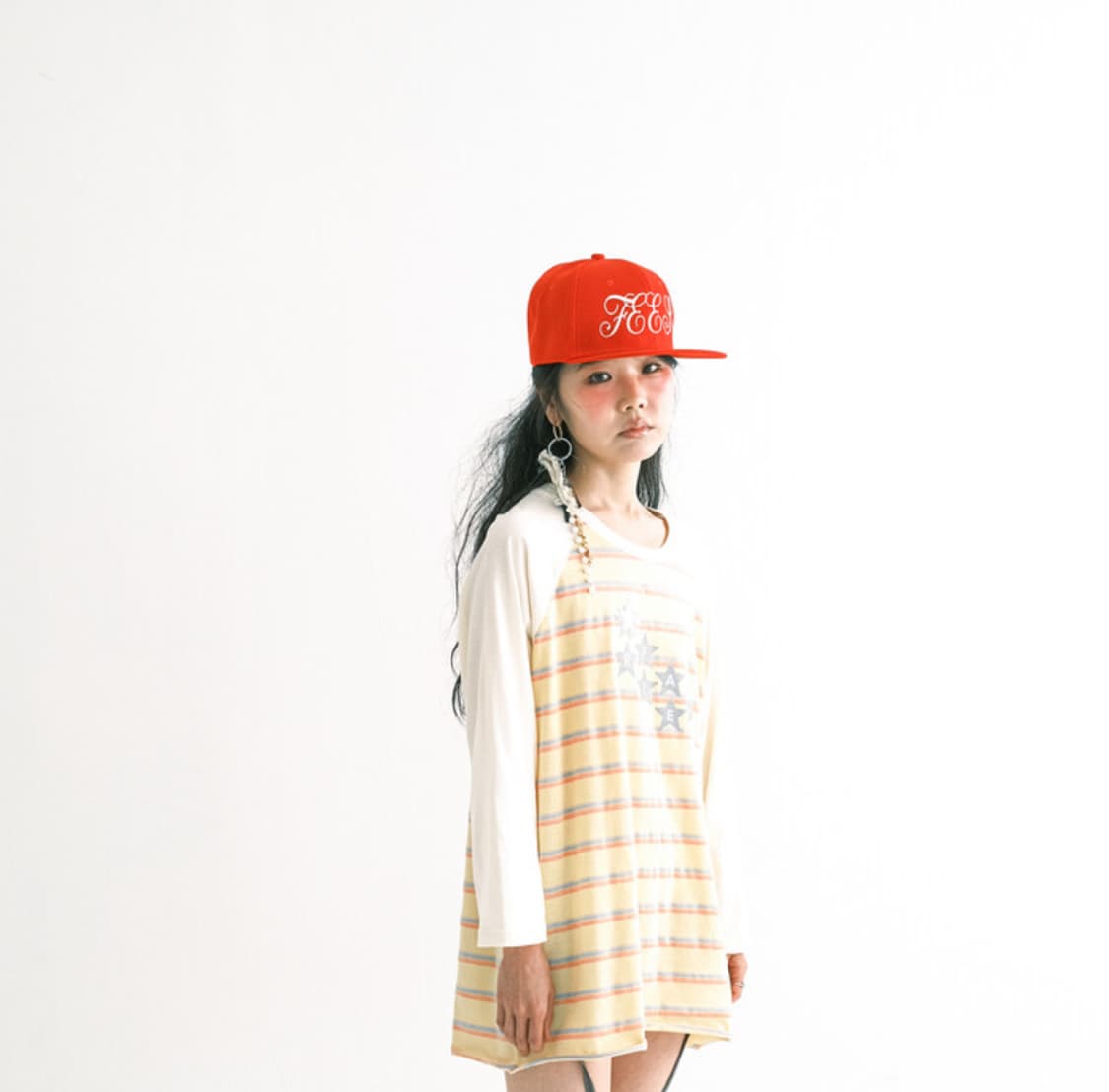 rainbow raglan t-shirt yellow 상품이미지1