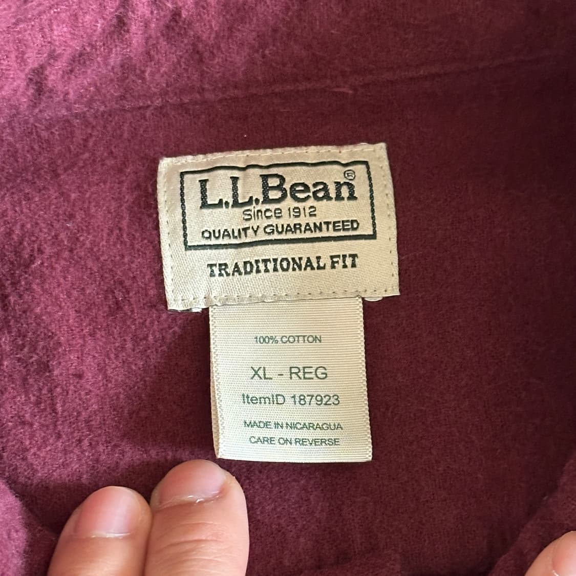 L.L.Bean pocket cotton flannel shirts 상품이미지5
