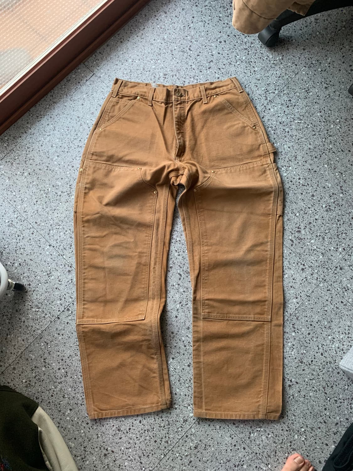 🇺🇸 00’s 빈티지 칼하트 B01 더블니 made in USA 상품이미지1