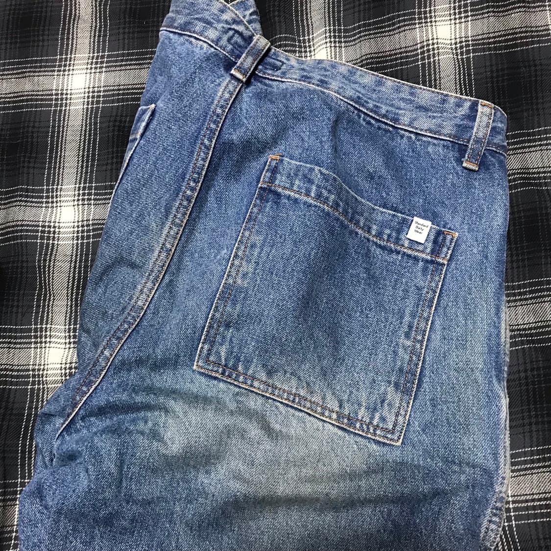 스펙테이터 산하 with mnw 벌룬 와이드 테이퍼드 데님 상품이미지8