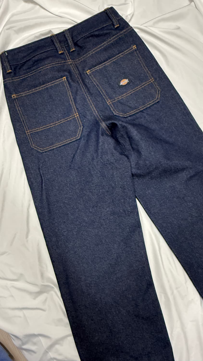 디키즈 리지드 데님 인디고 와이드 팬츠 (S) 상품이미지3